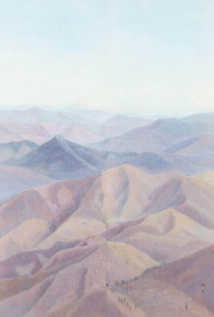 東山魁夷「夕月」